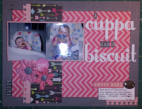 scraplift the guest designer - a cuppa and a biscuit