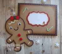 Gingerbread girl card