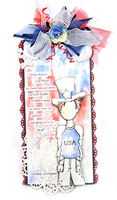Patriotic Doll Stamp - Prima