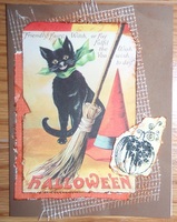 Witches' Cat Card