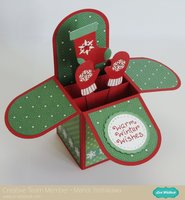 An Echo Park Christmas Cheer Box Card by Mendi Yoshikawa
