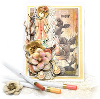 Card with Watercolors  - Prima