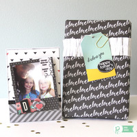 Father’s Day Photo Frame Magnet Card and Simple Gift Wrapping *Pebbles*