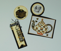 Alice In Wonderland Card Candy and Card