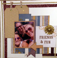 Friends & Fun (March 2017 Size Matters and Layout Prompt Challenges)