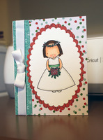 Bridal shower card Christmas colors
