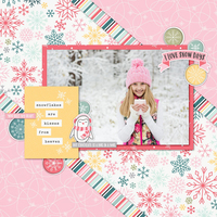 Freezin Season layout by Simple Stories Designer
