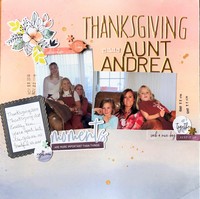 Thanksgiving with Aunt Andrea