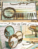 pop-up music card with chipboard