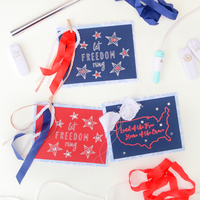 Patriotic Cards with the Foil Quill