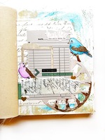 Art Journal - Birds & Foil