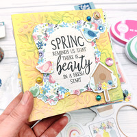 Spring Mini Album - April Cherry Box