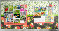 Double Page Philadelphia Flower Show Scrapbook Layout