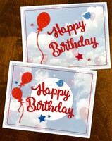 Sky Balloon Birthday Cards