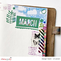 March planner collage