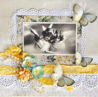 Butterfly and Angel Card