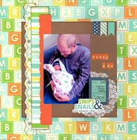 Daddy and Me (Scraplift With A Twist Challenge)