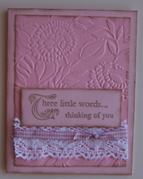 Three Little Words card