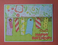 Happy Birthday tags card