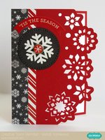 Echo Park Christmas Cheer Snowflake Card by Mendi Yoshikawa