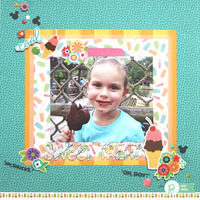 Disney Project Life Album - Sweet Treat layout with a Pocket Page *Pebbles*