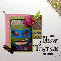 New Turtle (May & May/June 2016 Use Your Stash and Graphic Design Challenges)