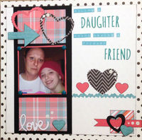 forever FRIEND (Feb 2017 Mood Board and Die Cut Challenges)