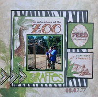 Our adventures at the zoo - giraffes