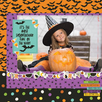 Spooktacular Time Of The Year Layout by Simple Stories Designers