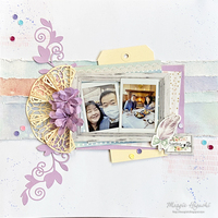 Together Watercolor Scrapbook Page