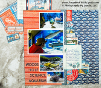 Cape Cod Aquarium Scrapbook Layout