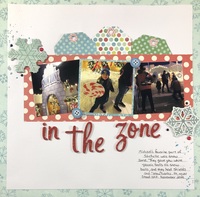 In The Zone Scrapbook Layout