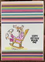 Rock On-Birthday Card