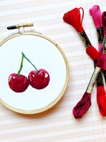Cherries Embroidery Hoop