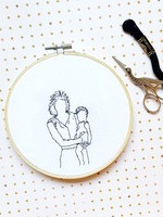 Portrait Embroidery Hoop