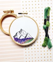 Mountains Embroidery Hoop