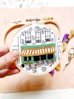Cafe Embroidery Hoop