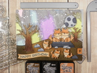 Wolf family card