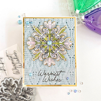Layered Warmest Wishes Snowflake Card