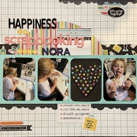 Happiness is scrapbooking with Nora