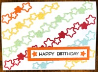 Star borders birthday card